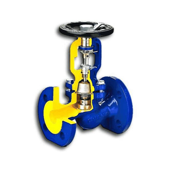 Клапан запорный (вентиль) Zetkama 234F с сильфонным